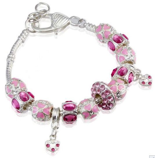 Pulseira Réplica Pandora Prata 925 Rosa&Prata